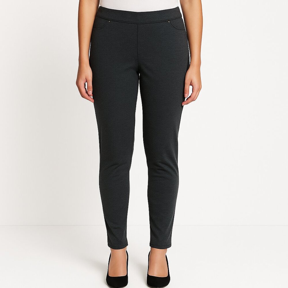 Gloria Vanderbilt Amanda Slimming Effect Pull-On Jeggings Gray Size 4 (NWOT)